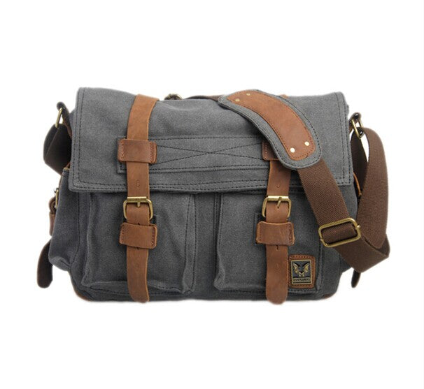 Canvas Leather Messenger Bags