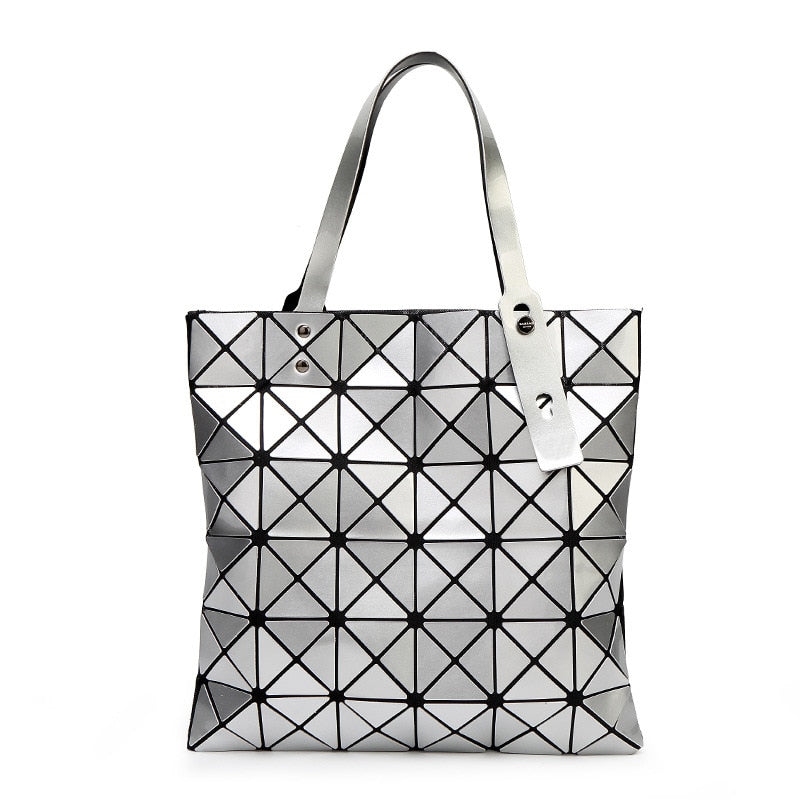 Geometric Plaid Satin Handbags