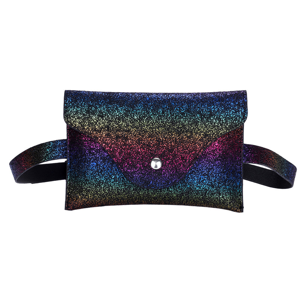 Sequined Leather Shoulder Bags