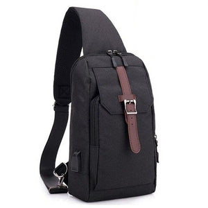 Zipper Solid Chest Bags